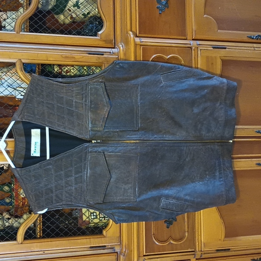 Kwiktan Genuine Gameskin Animal Leather Jacket Vest South Africa Mens Medium